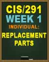 CIS/291 Replacement Parts